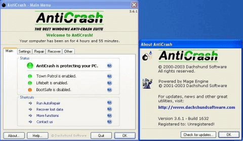 AntiCrash 3.6.1 Crack With Full Serial Number Free Download